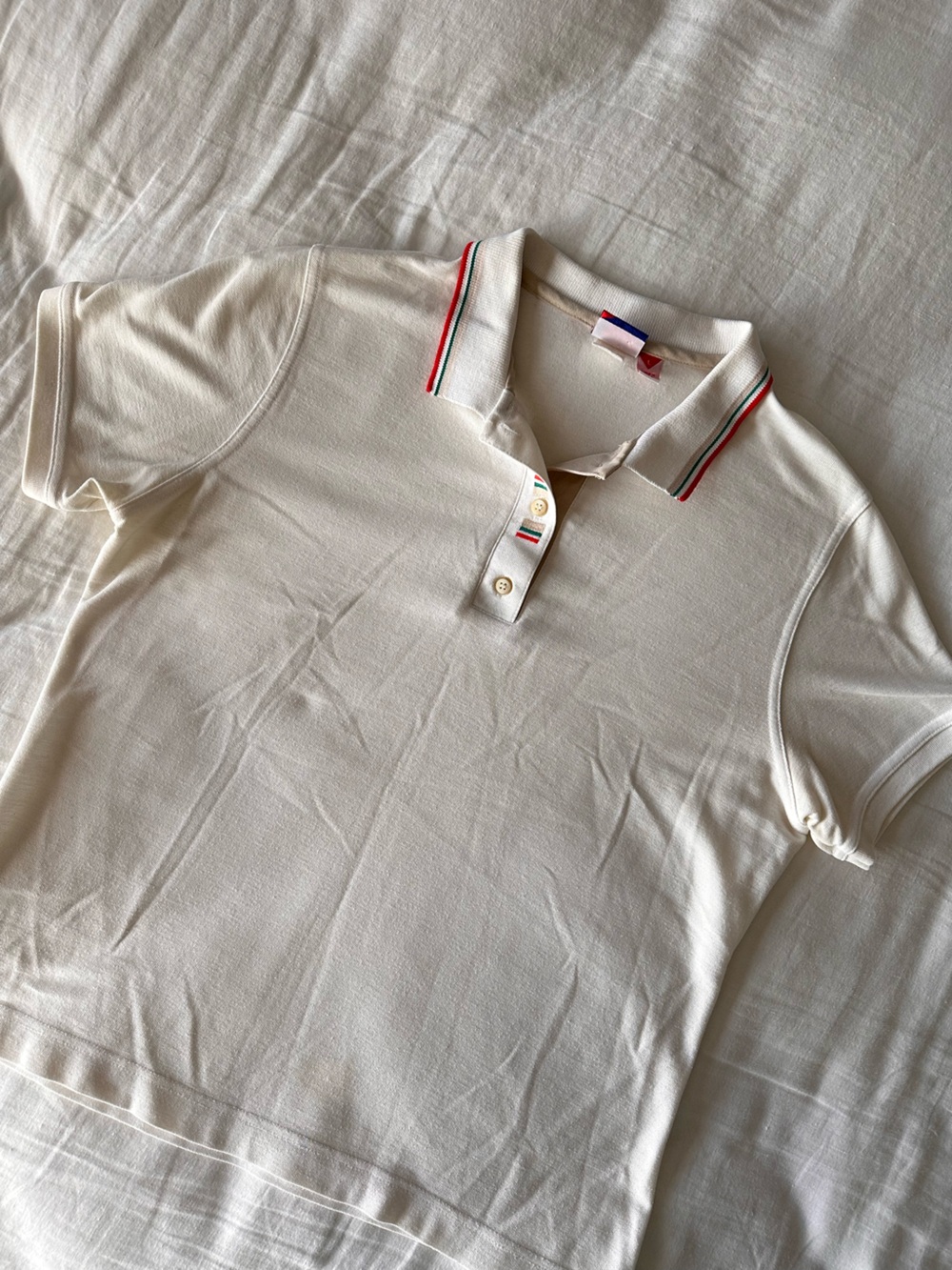 Vintage embroidered polo shirt